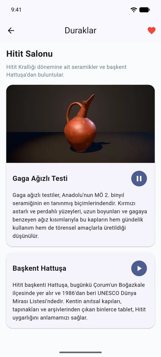 Sesli anlatım çalarken