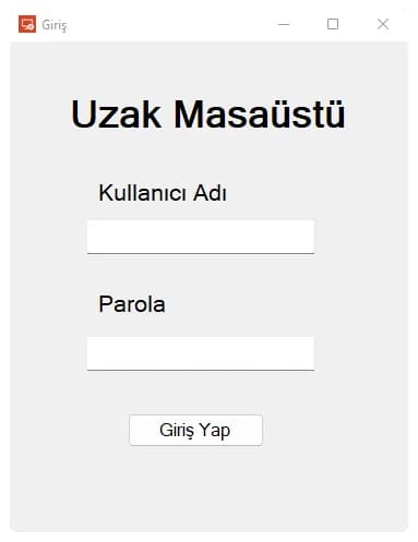 Giriş penceresi